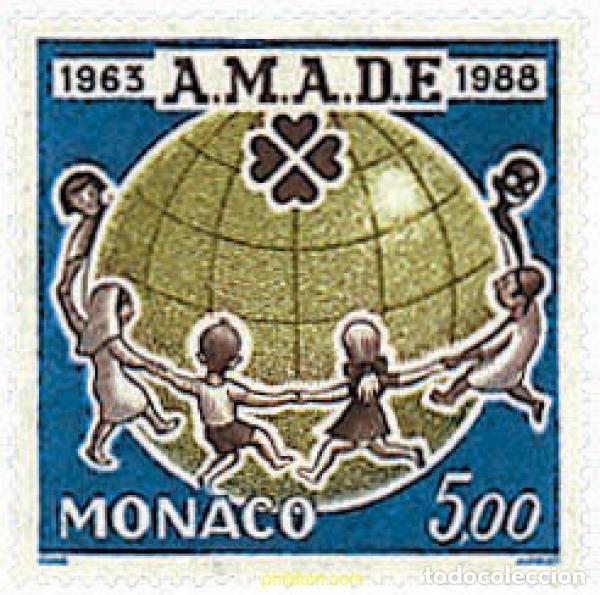 Francobolli: 32476 MNH MONACO 1988 25 ANIVERSARIO DE LA ASOCIACION DE LOS AMIGOS DE LA INFANCIA