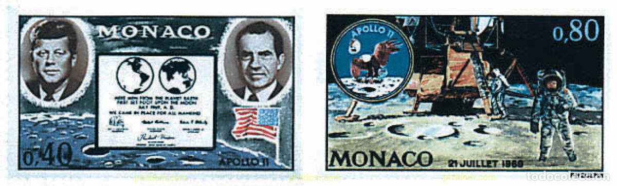 Francobolli: 67771 MNH MONACO 1970 APOLLO XI