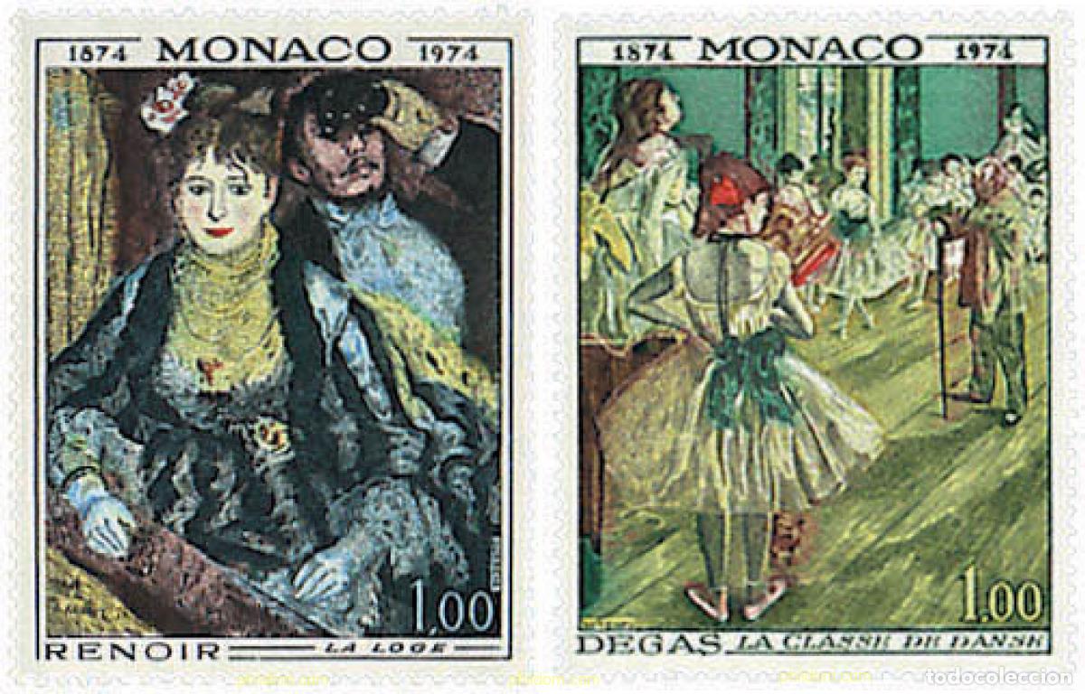 Sellos: 344624 MNH MONACO 1974 CENTENARIO DE LA FUNDACION DEL GRUPO DE LOS IMPRESIONISTAS