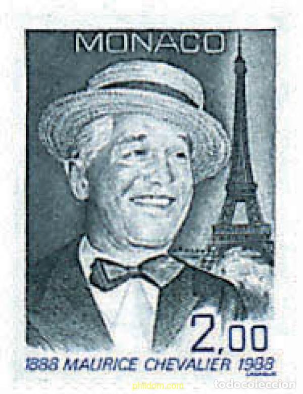 Sellos: 32947 MNH MONACO 1988 CENTENARIO DEL NACIMIENTO DE MAURICE CHEVALIER