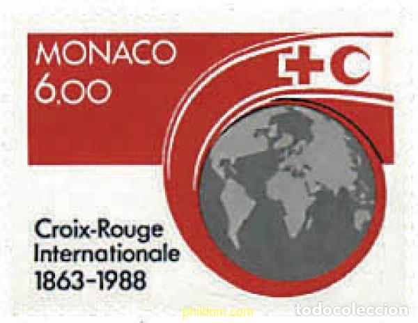 Sellos: 32578 MNH MONACO 1988 125 ANIVERSARIO DE LA CRUZ ROJA