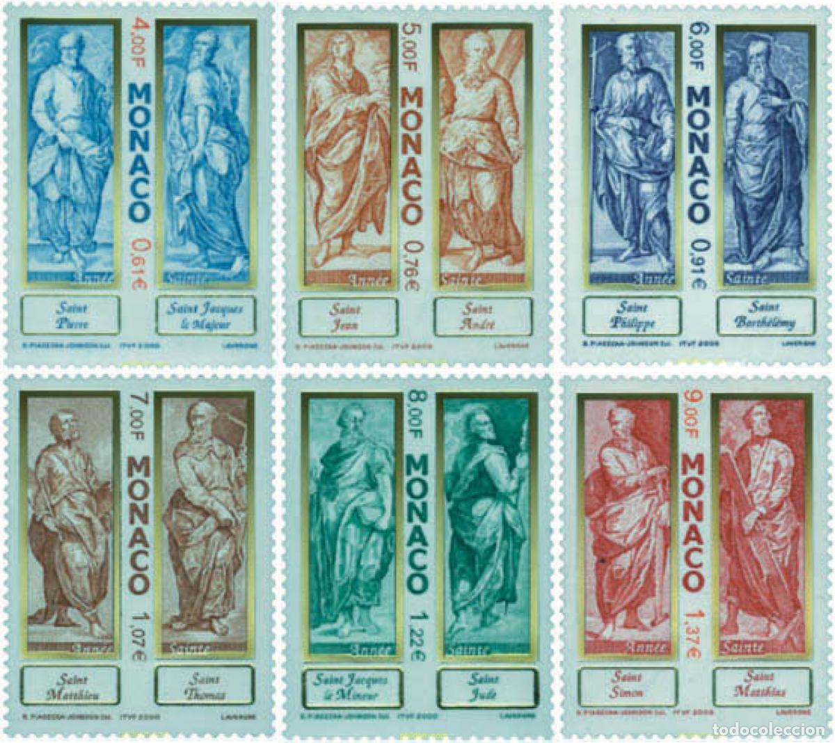 Sellos: 77467 MNH MONACO 2000 LOS DOCE APOSTOLES