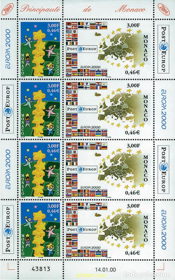 Briefmarken: 8742 MNH MONACO 2000 EUROPA CEPT. CONSTRUCCION EUROPEA