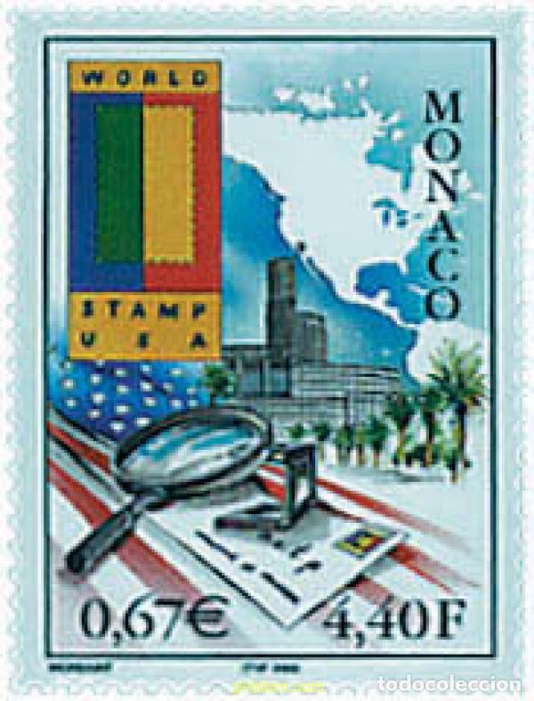 Sellos: 61457 MNH MONACO 2000 WORLD STAMP. USA. EXPOSICION FILATELICA INTERNACIONAL