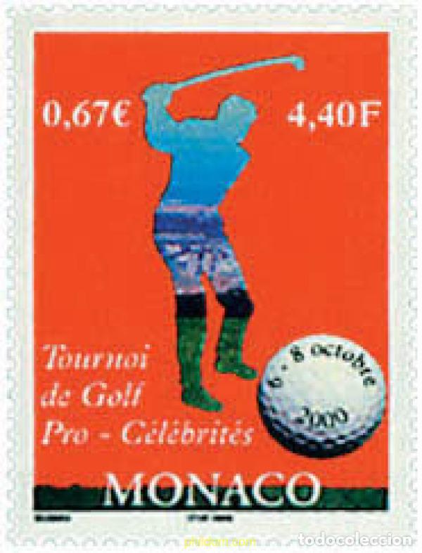 Sellos: 67840 MNH MONACO 2000 TORNEO DE GOLF PRO CELEBRIDADES