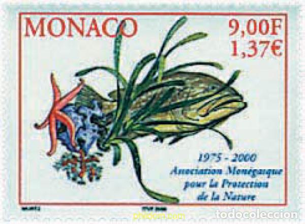 Stamps: 77474 MNH MONACO 2000 25 ANIVERSARIO DE LA ASOCIACION MONEGASCA PARA LA PROTECCION DE LA NATURALEZA