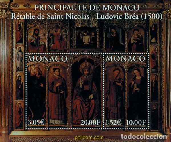 Stamps: 62002 MNH MONACO 2000 RETABLO DE SAN NICOLAS, L. BREA