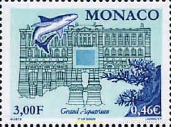 Sellos: 61468 MNH MONACO 2000 NUEVO ACUARIO DEL MUSEO OCEANOGRAFICO