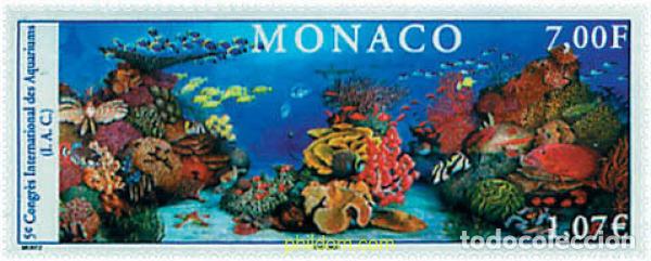 Sellos: 61470 MNH MONACO 2000 5 CONGRESO INTERNACIONAL DE ACUARIOS