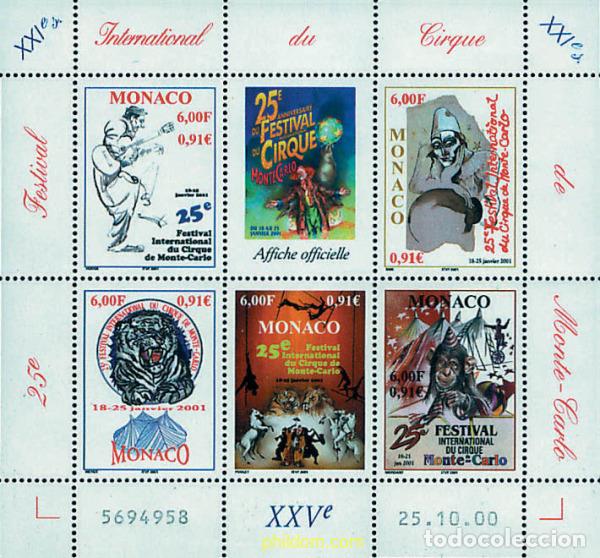 Sellos: 80868 MNH MONACO 2000 25 FESTIVAL DEL CIRCO DE MONTECARLO