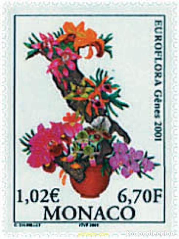 Sellos: 97060 MNH MONACO 2001 EUROFLORA 2001