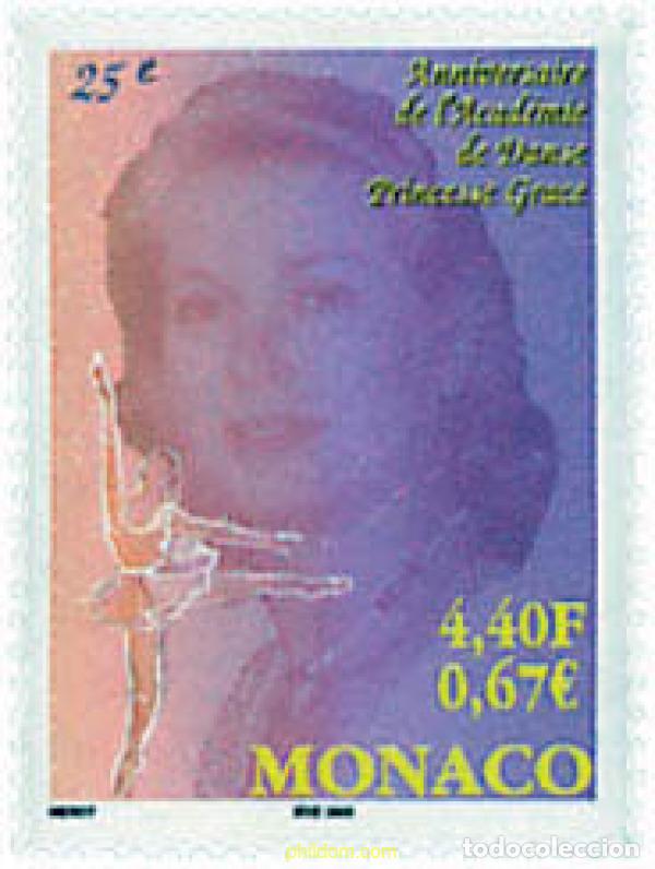 Stamps: 76862 MNH MONACO 2001 25 ANIVERSARIO DE LA ACADEMIA DE DANZA