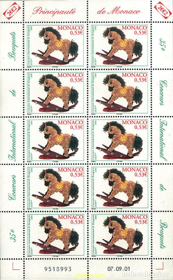 Selos: 7626 MNH MONACO 2002 CONCURSO INTERNACIONAL DE RAMOS DE FLORES