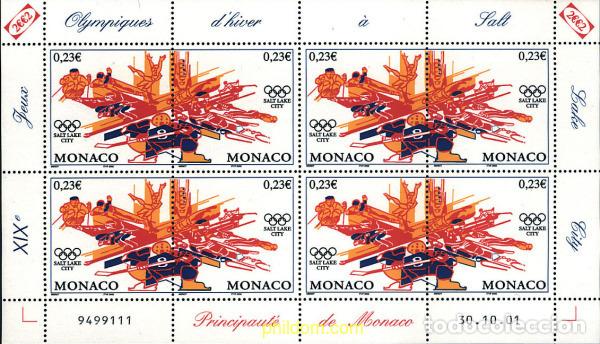 Selos: 8685 MNH MONACO 2002 19 JUEGOS OLIMPICOS INVIERNO. SALT LAKE CITY 2002