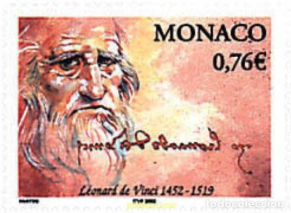 Sellos: 77175 MNH MONACO 2002 550 ANIVERSARIO DEL NACIMIENTO DE LEONARDO DA VINCI