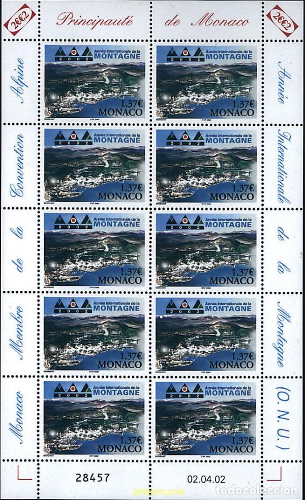 Briefmarken: 7962 MNH MONACO 2002 A&Ntilde;O INTERNACIONAL DE LA MONTA&Ntilde;A