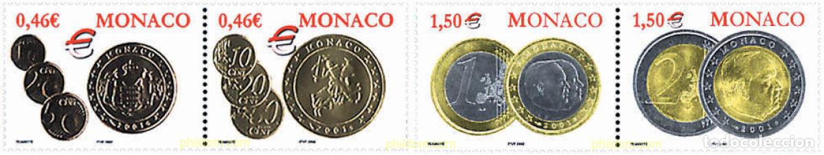 Sellos: 4706 MNH MONACO 2002 INTRODUCCION DEL EURO