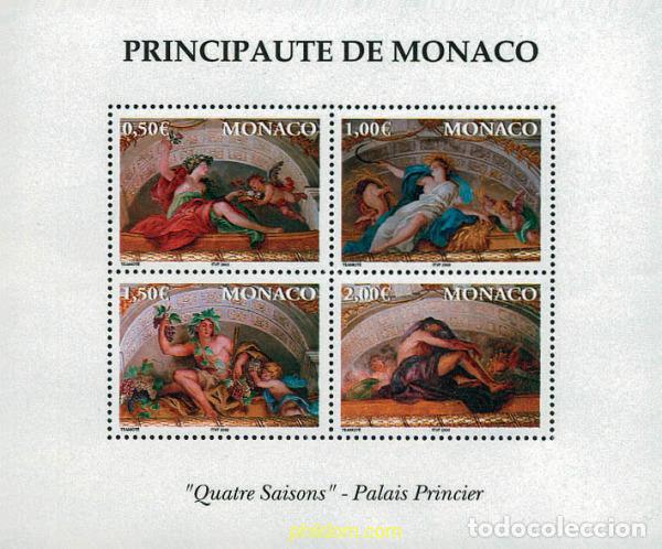 Sellos: 104222 MNH MONACO 2002 LAS CUATRO ESTACIONES