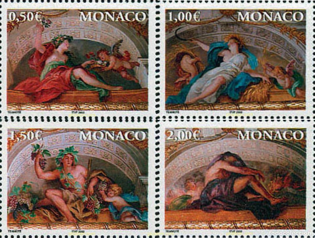 Sellos: 104223 MNH MONACO 2002 LAS CUATRO ESTACIONES