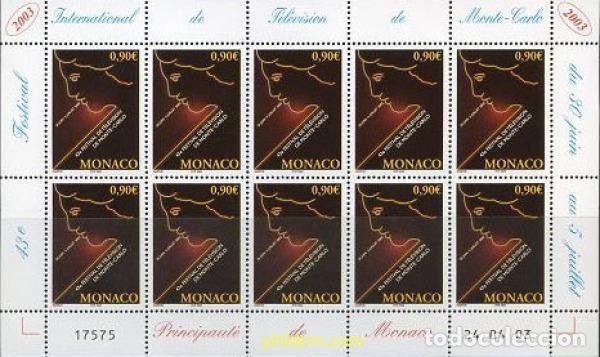 Sellos: 114683 MNH MONACO 2003 43 FESTIVAL DE TELEVISION DE MONTECARLO