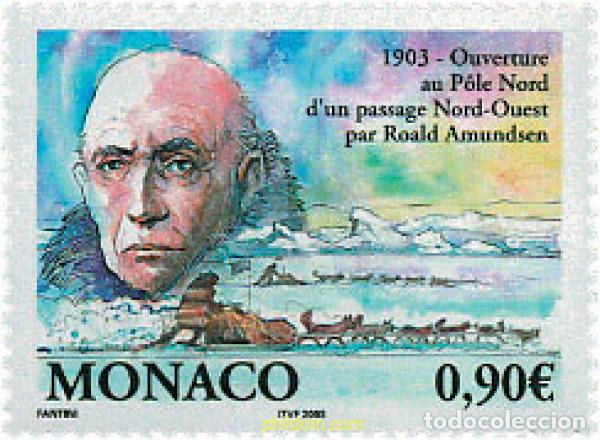 Sellos: 114696 MNH MONACO 2003 CENTENARIO DE LA PRIMERA RUTA DEL POLO NORTE