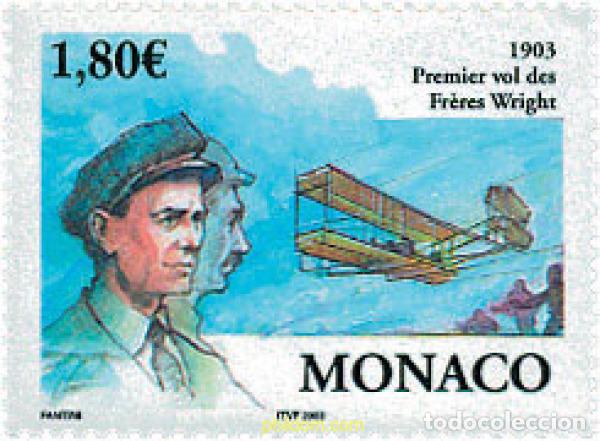 Sellos: 114699 MNH MONACO 2003 CENTENARIO DEL PRIMER VUELO DE LOS HERMANOS WRIGHT