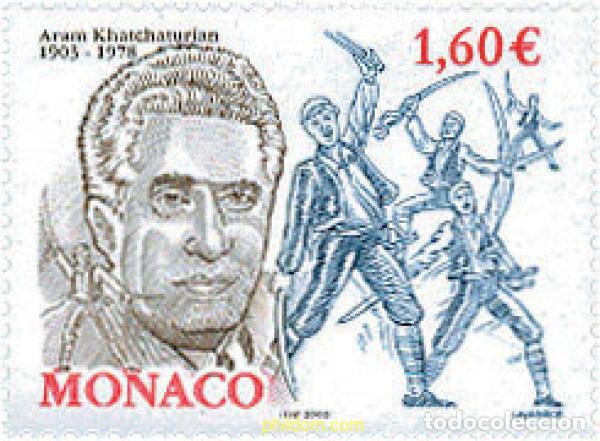 Sellos: 114703 MNH MONACO 2003 CENTENARIO DEL NACIMIENTO DE ARAM KHATCHATURIAN