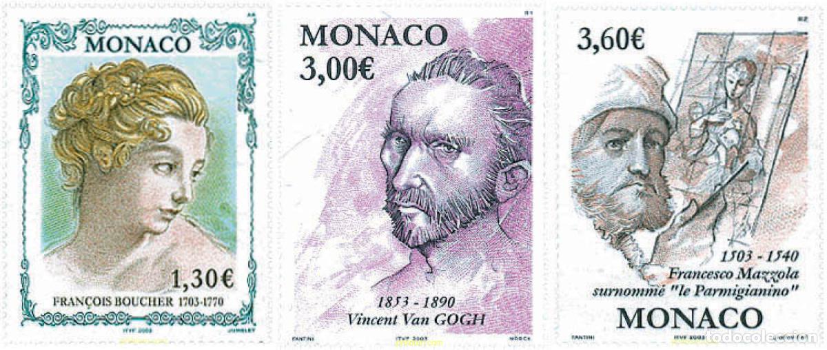 Timbres: 127706 MNH MONACO 2003 ANIVERSARIOS DE PINTORES
