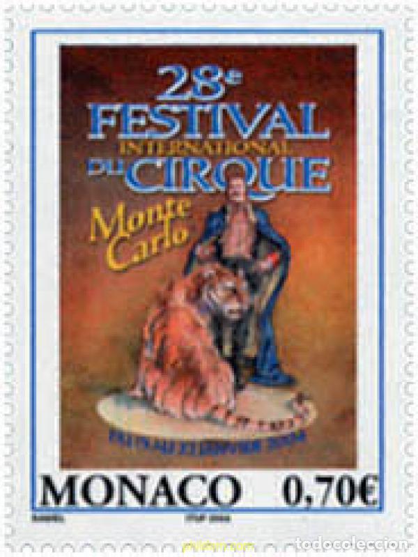 Sellos: 138768 MNH MONACO 2003 28 FESTIVAL INTERNACIONAL DEL CIRCO DE MONTECARLO