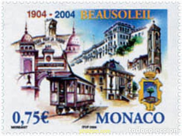 Sellos: 138772 MNH MONACO 2004 CENTENARIO DE LA CIUDAD DE BEAUSOLEIL