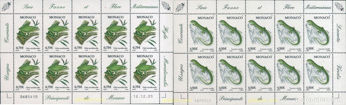Sellos: 138781 MNH MONACO 2004 FAUNA Y FLORA DEL MEDITERRANEO