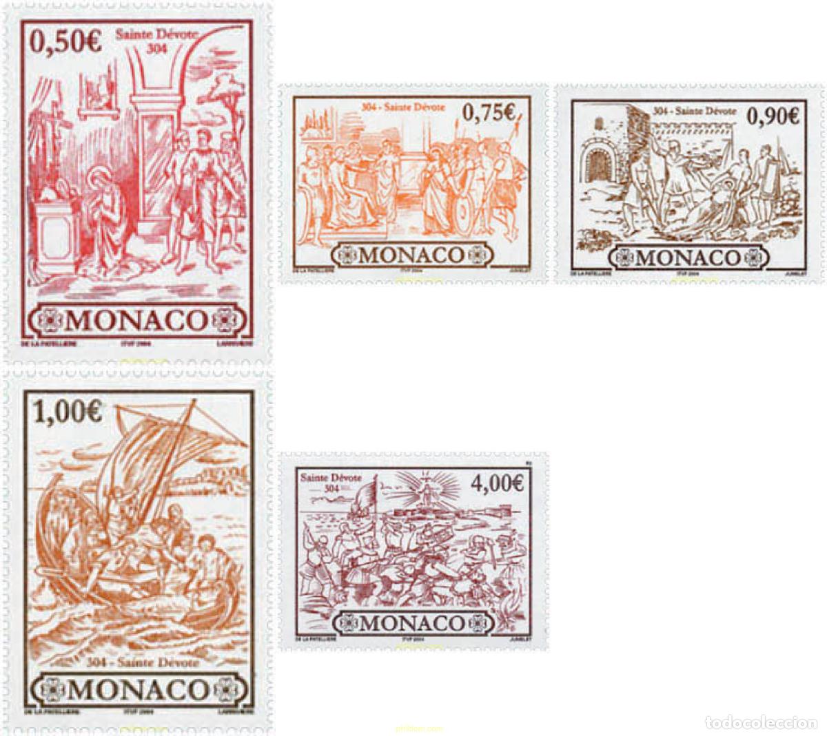 Sellos: 138774 MNH MONACO 2004 1700 A&Ntilde;OS DE SANTA DEVOTA EN MONACO