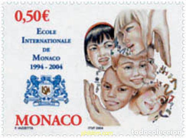 Sellos: 138806 MNH MONACO 2004 10 ANIVERSARIO DE LA ESCUELA INTERNACIONAL DE MONACO