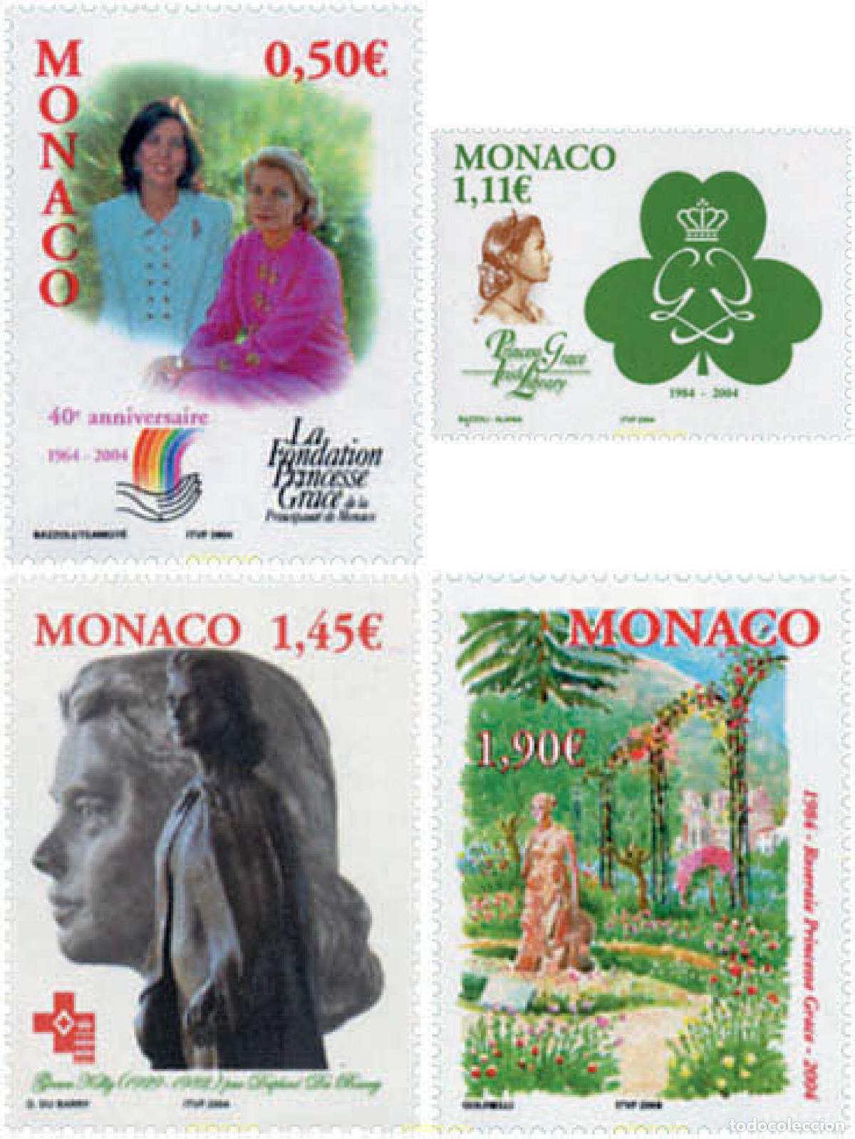 Sellos: 138778 MNH MONACO 2004 HOMENAJE A GRACE KELLY
