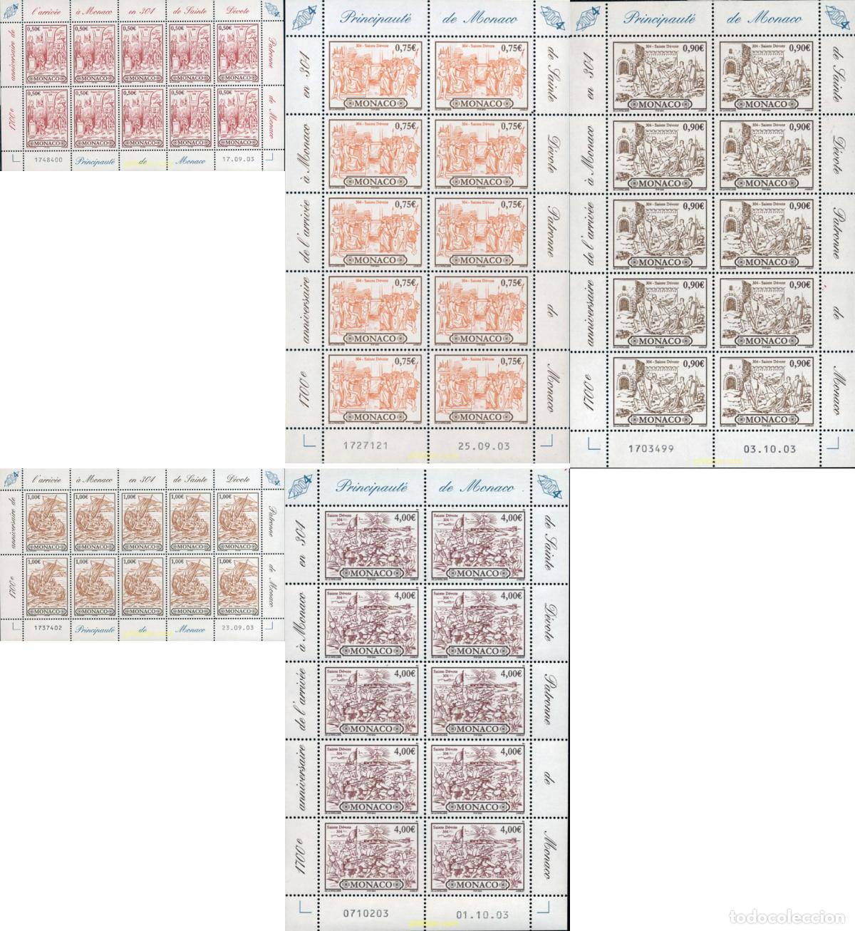 Sellos: 138775 MNH MONACO 2004 1700 A&Ntilde;OS DE SANTA DEVOTA EN MONACO