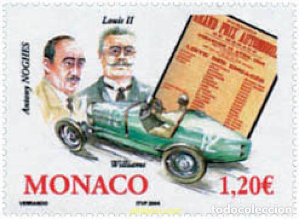 Sellos: 138804 MNH MONACO 2004 75 ANIVERSARIO DEL GRAN PREMIO AUTOMOVILISTICO DE MONACO