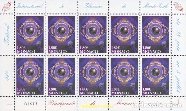 Sellos: 142028 MNH MONACO 2004 44 FESTIVAL DE TELEVISION DE MONTECARLO