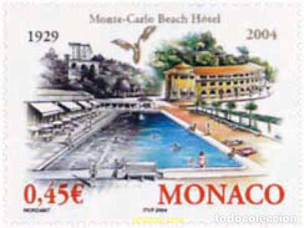 Sellos: 142041 MNH MONACO 2004 75 ANIVERSARIO DEL MONTECARLO BEACH HOTEL