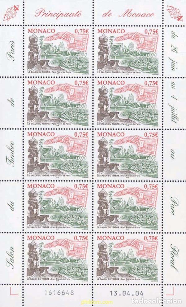 Sellos: 142034 MNH MONACO 2004 SALON DEL SELLO DE PARIS