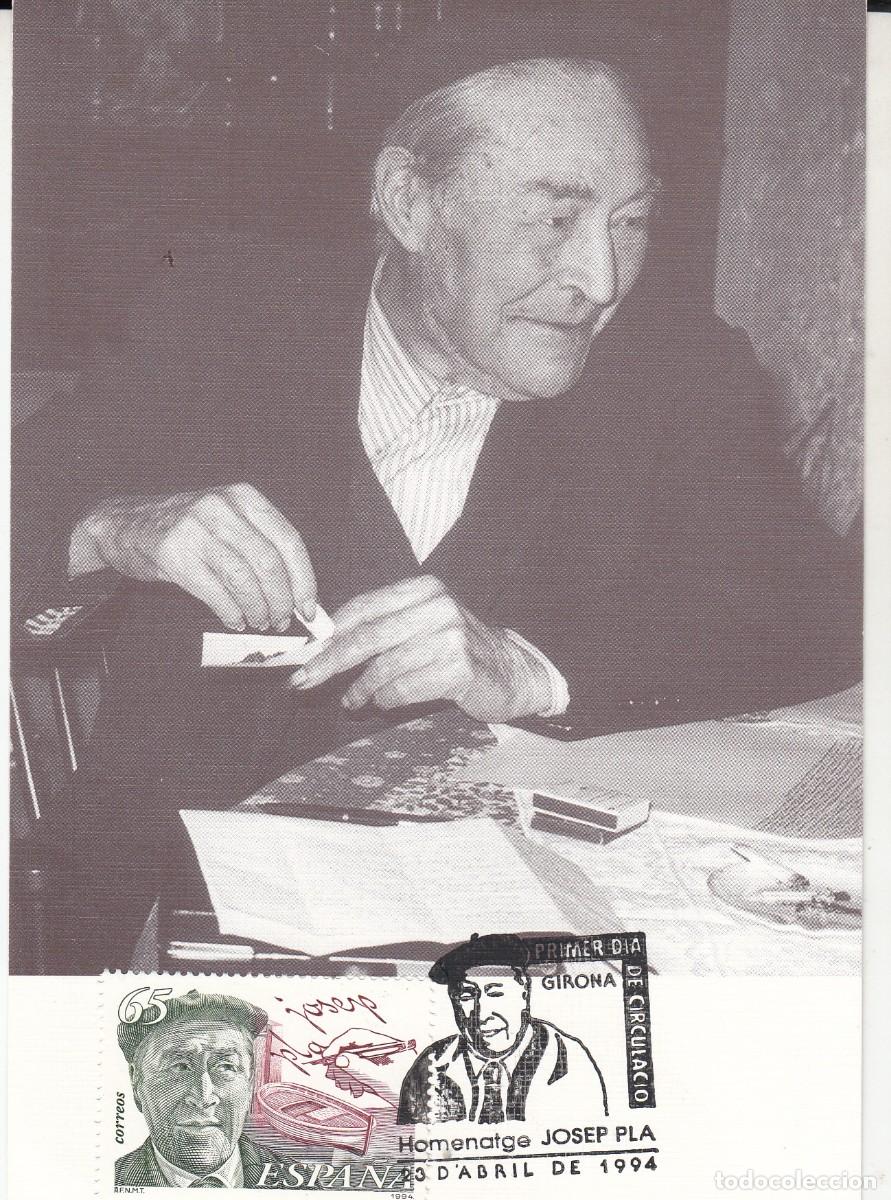 Sellos: MATASELLOS SPD PRIMER D&Iacute;A - JOSEP PLA - GIRONA - 1994 EN M&Aacute;XIMA