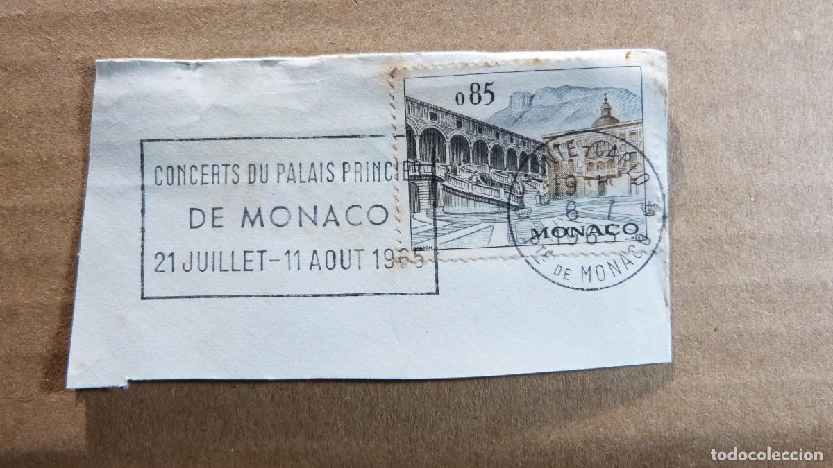 Sellos: Sello Monaco Conciertos del Palacio Principe de Monaco Julio Agosto de 1965