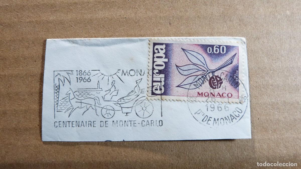 Sellos: Sello Monaco Europa Centenario de Monte Carlo a&ntilde;o 1966