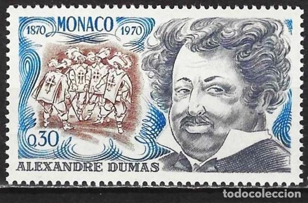 Sellos: Monaco 1970 - Mi 989 - YT 839 - El escritor franc&eacute;s, Alexandre Dumas - MNH**