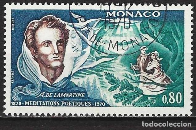 Sellos: Monaco 1970 - Mi 991 - YT 841 - El escritor Alfonso de Lamartine