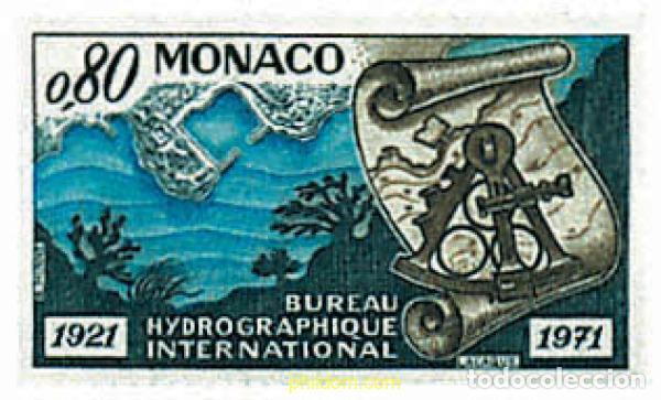 Sellos: 32439 MNH MONACO 1971 50 ANIVERSARIO DEL CONGRESO HIDROGRAFICO INTERNACIONAL
