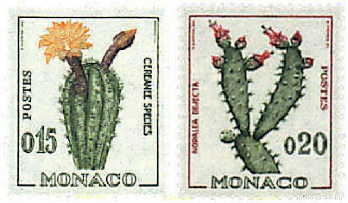 Sellos: 267052 HINGED MONACO 1960 FLORES DE CACTUS