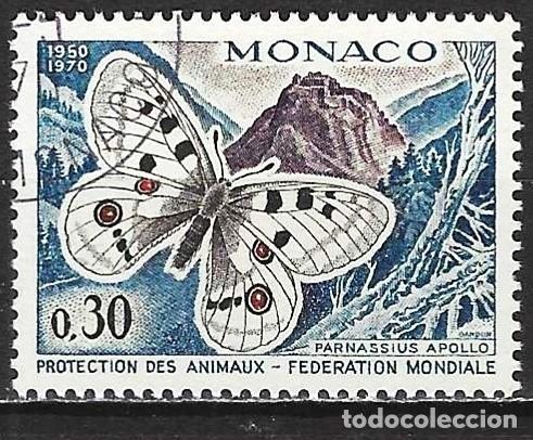 Sellos: Monaco 1970 - Mi 966 - YT 809 - Mariposa