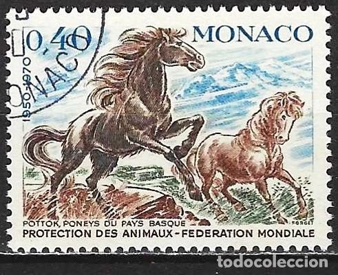 Sellos: Monaco 1970 - Mi 967 - YT 810 - Caballos