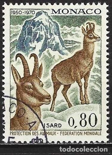 Sellos: Monaco 1970 - Mi 969 - YT 812 - Fauna : Gamuzo