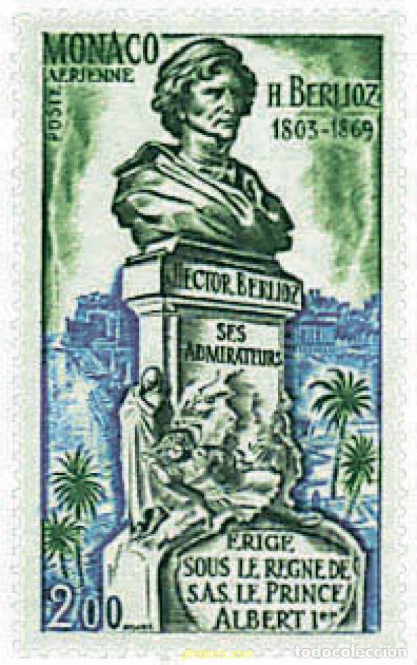 Sellos: 749581 MNH MONACO 1969 CENTENARIO DE LA MUERTE DE HECTOR BERLIOZ